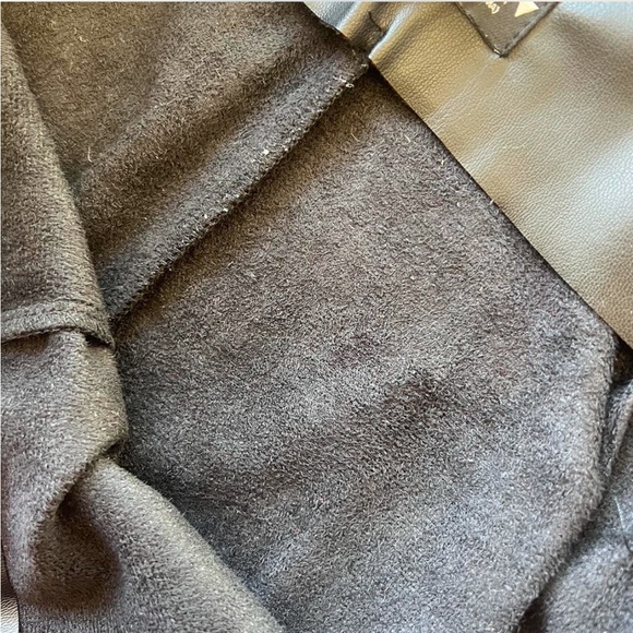 Zara Black faux leather flare pants - Picture 4 of 5